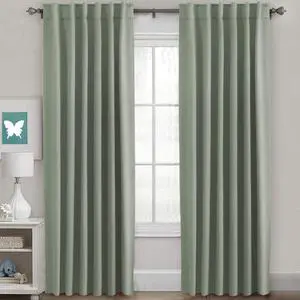 Blackout Curtains Thermal Insulated Window Treatment Panels Room Darkening Blackout Drapes for Living Room Back Tab/Rod Pocket Bedroom Draperies, 52 x 84 Inch, Light Sage, 2 Panels Blackout Curtains Thermal Insulated Window Treatment Panels Room Darkening Blackout Drapes for Living Room Back Tab/Rod Pocket Bedroom Draperies, 52 x 84 Inch, Light Sage, 2 Panels