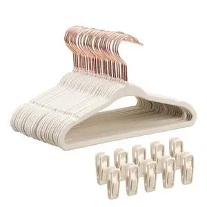 Baby Velvet Hangers 30 Pack - 11 Inch Premium Felt Non Slip Kids Hanger for Infant & Toddler Clothes - 0.2" Slim Space-Saving Baby Felt Hangers for Children's Closet with 10 Clips - Beige Baby Velvet Hangers 30 Pack - 11 Inch Premium Felt Non Slip Kids Hanger for Infant & Toddler Clothes - 0.2" Slim Space-Saving Baby Felt Hangers for Children's Closet with 10 Clips - Beige