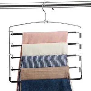 Pants Hangers Non Slip 3 Pack Space Saving Hangers Multi-Layer Swing Arm Pants Hanger Stainless Steel Space Saver Hanger Closet Storage Organizer for Jeans Trouser Slacks Clothes (Black) Pants Hangers Non Slip 3 Pack Space Saving Hangers Multi-Layer Swing Arm Pants Hanger Stainless Steel Space Saver Hanger Closet Storage Organizer for Jeans Trouser Slacks Clothes (Black)