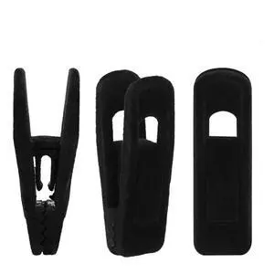 Velvet Hanger Clips, 24 Pack Black Pants Hangers Clips, Large Opening Clothes Pin, Strong Finger Flocked Clip Perfect for Use with Slim-line Clothes Velvet Hanger Velvet Hanger Clips, 24 Pack Black Pants Hangers Clips, Large Opening Clothes Pin, Strong Finger Flocked Clip Perfect for Use with Slim-line Clothes Velvet Hanger