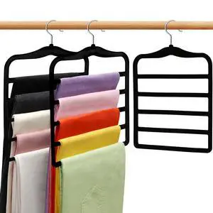 Closet Organizers and Storage, 3 Pack Velvet Pants-Hangers-Space-Saving | Non Silp 5 Tier Scarf Jeans Closet Organizer, Dorm Room Essentials for College Students Girls Boys Guys, Home Storage Closet Organizers and Storage, 3 Pack Velvet Pants-Hangers-Space-Saving | Non Silp 5 Tier Scarf Jeans Closet Organizer, Dorm Room Essentials for College Students Girls Boys Guys, Home Storage