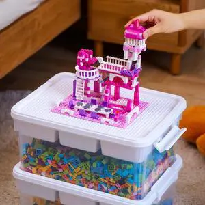 17 QT Plastic Storage Box Building Baseplate Lid Removable Tray | Craft Organizers and Storage, Clear Art Storage Container for Organizing Bead, Tool, Sewing Supplies, Secure Clasp, 1pack 17 QT Plastic Storage Box Building Baseplate Lid Removable Tray | Craft Organizers and Storage, Clear Art Storage Container for Organizing Bead, Tool, Sewing Supplies, Secure Clasp, 1pack