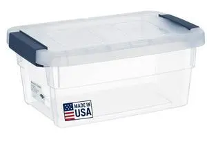 Clear Plastic Storage Bins with Lids Stackable Storage Bins (15 Quart) Clear Plastic Storage Bins with Lids Stackable Storage Bins (15 Quart)