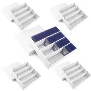 5-Pack Toploader Trading Card Storage Box, 4 Row 3200 Count Cardboard Box | Storage Box for Basketball/MTG/TCG/Sports/Game Cards Organizer and Collection (White) 5-Pack Toploader Trading Card Storage Box, 4 Row 3200 Count Cardboard Box | Storage Box for Basketball/MTG/TCG/Sports/Game Cards Organizer and Collection (White)