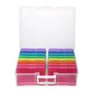 Photo Storage Box and 16 Inner 4" x 6" Photo Storage Containers | 1Pack Color, Photo Albums 4x6 Pictures, Photo Organizers and Storage, Card Game Storage, Task Boxes for Special Education Photo Storage Box and 16 Inner 4" x 6" Photo Storage Containers | 1Pack Color, Photo Albums 4x6 Pictures, Photo Organizers and Storage, Card Game Storage, Task Boxes for Special Education