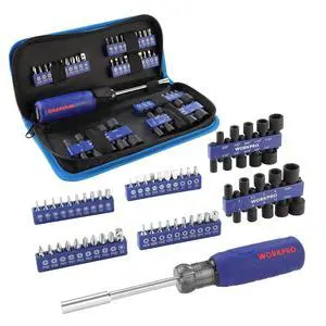 61PC Magnetic Screwdriver Bits & Nut Driver Set with Organizer Bag, DIY Tools & Equipment for Men Women Mechanic, Herramientas Tool Bit Kit Home Improvement Gift, Metric & SAE 61PC Magnetic Screwdriver Bits & Nut Driver Set with Organizer Bag, DIY Tools & Equipment for Men Women Mechanic, Herramientas Tool Bit Kit Home Improvement Gift, Metric & SAE