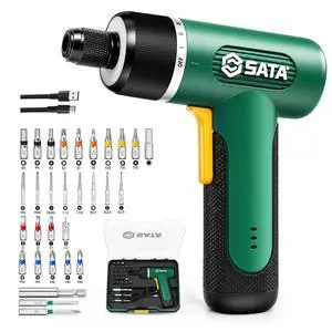 32-Piece Electric Screwdriver Set, 3.7V Cordless Screwdriver with 1/4" Hex Chuck, 2000mAh USB-C Rechargeable Battery, Up to 5N·m Torque for Furniture Assembly, Home Repair & Garage Projects 32-Piece Electric Screwdriver Set, 3.7V Cordless Screwdriver with 1/4" Hex Chuck, 2000mAh USB-C Rechargeable Battery, Up to 5N·m Torque for Furniture Assembly, Home Repair & Garage Projects