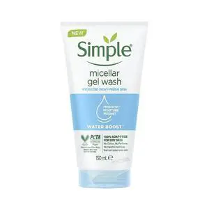 Simple Water Boost Micellar Gel Facial Wash, 5 Oz (150 ML) (1 Count) Simple Water Boost Micellar Gel Facial Wash, 5 Oz (150 ML) (1 Count)