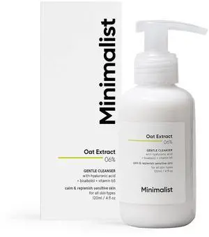 6% Oat Extract Gentle Cleanser with Hyaluronic Acid for Sensitive, Dry & Dehydrated Skin | Provides Hydration & Barrier Repair | For Women & Men | 4 Fl Oz / 120 ml 6% Oat Extract Gentle Cleanser with Hyaluronic Acid for Sensitive, Dry & Dehydrated Skin | Provides Hydration & Barrier Repair | For Women & Men | 4 Fl Oz / 120 ml