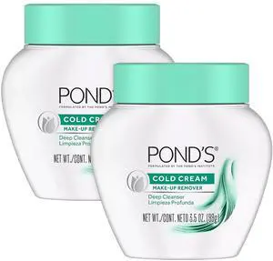 Cold Cream Make-Up Remover 2-Pack, 3.5 Oz Ea | Deep Cleanser That Melts Away Waterproof Makeup, 50% Moisturizer, Non-Comedogenic and Hypoallergenic Cold Cream Make-Up Remover 2-Pack, 3.5 Oz Ea | Deep Cleanser That Melts Away Waterproof Makeup, 50% Moisturizer, Non-Comedogenic and Hypoallergenic