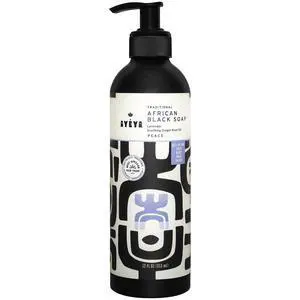 Liquid African Black Soap Peace | Lavender, Ginger & Patchouli for Calming | Soothing Vegan Face & Body Wash | Natural African Soap with Shea | Handmade in Ghana | 12 Fl Oz Liquid African Black Soap Peace | Lavender, Ginger & Patchouli for Calming | Soothing Vegan Face & Body Wash | Natural African Soap with Shea | Handmade in Ghana | 12 Fl Oz