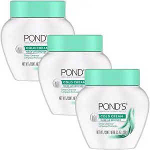 Cold Cream Make-Up Remover 3-Pack, 3.5 Oz Ea | Deep Cleanser That Melts Away Waterproof Makeup, 50% Moisturizer, Non-Comedogenic and Hypoallergenic Cold Cream Make-Up Remover 3-Pack, 3.5 Oz Ea | Deep Cleanser That Melts Away Waterproof Makeup, 50% Moisturizer, Non-Comedogenic and Hypoallergenic