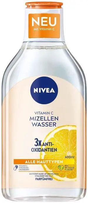 Energizing Micellar Water Facial Cleanser with Vitamin C and Amino Acid Complex, Gentle Makeup Removing and Daily Face Cleansing Liquid for Face Eyes and Lips, Fragrance Free, 13.53 fl oz Bottle Energizing Micellar Water Facial Cleanser with Vitamin C and Amino Acid Complex, Gentle Makeup Removing and Daily Face Cleansing Liquid for Face Eyes and Lips, Fragrance Free, 13.53 fl oz Bottle