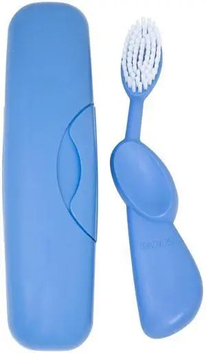 Toothbrush Original Big Brush, BPA Free ADA Accepted - Right Hand - Periwinkle Brush with Periwinkle Case Toothbrush Original Big Brush, BPA Free ADA Accepted - Right Hand - Periwinkle Brush with Periwinkle Case