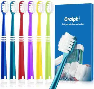 Extra Soft Toothbrush for Sensitive Gums, Wide Head Soft Bristle Toothbrush with 10000 Flossing Micro Nano Bristles for Adults, Pregnant Women, Elderly, Braces(6 Colors Set) Extra Soft Toothbrush for Sensitive Gums, Wide Head Soft Bristle Toothbrush with 10000 Flossing Micro Nano Bristles for Adults, Pregnant Women, Elderly, Braces(6 Colors Set)
