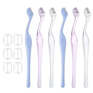 6 Pcs Eyebrow Razor for Women, Mini Eyebrow Razor Trimmer Small Face Razors Lip Hair Remover with Precision Cover Face Razors Eyebrows Shaver Shaving Removal Tool for Women Makeup FaceCare Tool 6 Pcs Eyebrow Razor for Women, Mini Eyebrow Razor Trimmer Small Face Razors Lip Hair Remover with Precision Cover Face Razors Eyebrows Shaver Shaving Removal Tool for Women Makeup FaceCare Tool