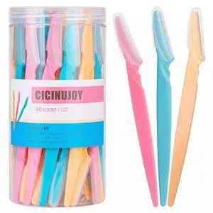 60pcs Dermaplane Razor for Women Face, Stainless Steel (Pink Yellow Blue | Microblades Face Shaver for Women with Protective Covers Dermaplaning Tool for Peach Fuzz Removal Facial Eyebrow Razor 60pcs Dermaplane Razor for Women Face, Stainless Steel (Pink Yellow Blue | Microblades Face Shaver for Women with Protective Covers Dermaplaning Tool for Peach Fuzz Removal Facial Eyebrow Razor