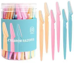 Dermaplane Razor, 60 Pcs Face Razors for Women and Men, Multipurpose Eyebrow Razor, Dermaplaning Tool for Face by MoHern, Multi-Color (60 Pcs Box) Dermaplane Razor, 60 Pcs Face Razors for Women and Men, Multipurpose Eyebrow Razor, Dermaplaning Tool for Face by MoHern, Multi-Color (60 Pcs Box)