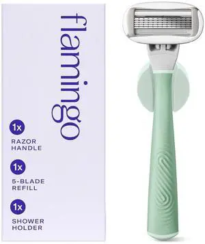 Razors for Women - Razor Handle and Blade Refill - Sage | Includes Shower Holder Razors for Women - Razor Handle and Blade Refill - Sage | Includes Shower Holder