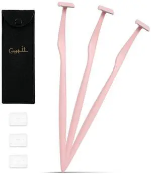 Small T-types Eyebrow Razors Set - 3 Packs | Japanese Stainless Steel Razors, Reusable Quality, Specially Tiny Face Razors for Small Area, 3 of T-types Small T-types Eyebrow Razors Set - 3 Packs | Japanese Stainless Steel Razors, Reusable Quality, Specially Tiny Face Razors for Small Area, 3 of T-types