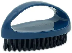 Small Scrub Brush with Nylon Bristles Heavy Duty Cleaning Brush | Good for Household Use, Like Bathroom, Kitchen, Grout, Tiles - Non-Slip Teardrop Handle & Hangable Design - Deep Blue Small Scrub Brush with Nylon Bristles Heavy Duty Cleaning Brush | Good for Household Use, Like Bathroom, Kitchen, Grout, Tiles - Non-Slip Teardrop Handle & Hangable Design - Deep Blue