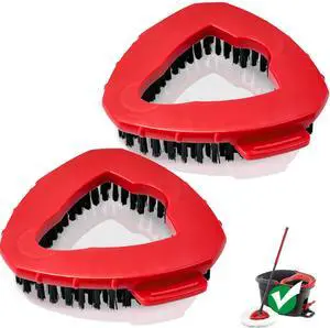 2 Pack Spin Scrub Brush | Stiff Bristle Cleaning Brush for Kitchen Bathroom and Various Hard Surfaces 2 Pack Spin Scrub Brush | Stiff Bristle Cleaning Brush for Kitchen Bathroom and Various Hard Surfaces