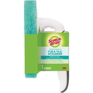 Non-Scratch Bathroom Scrub Brush Blue Non-Scratch Bathroom Scrub Brush Blue