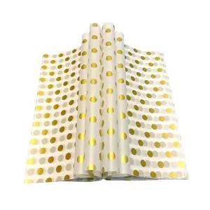 Gold Dot Wax Paper Sheets Deli Wraps Tray&Basket Liner Deli Paper Wax Paper Baking Paper Colored Parchment Paper Greaseproof for Food (150) Gold Dot Wax Paper Sheets Deli Wraps Tray&Basket Liner Deli Paper Wax Paper Baking Paper Colored Parchment Paper Greaseproof for Food (150)