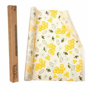 Reusable Beeswax Wraps Roll 13 x 39 Inch, Organic Eco-Friendly Sustainable Beeswax Food Wraps, Food Storage Wraps Beeswax Paper Cloth for Sandwich, Cheese, Fruit, Bread, Snacks Reusable Beeswax Wraps Roll 13 x 39 Inch, Organic Eco-Friendly Sustainable Beeswax Food Wraps, Food Storage Wraps Beeswax Paper Cloth for Sandwich, Cheese, Fruit, Bread, Snacks