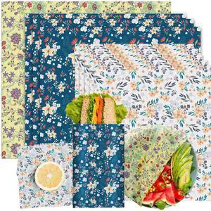 Reusable Beeswax Food Wraps 9-Pack | Organic Eco-Friendly Sustainable Plastic-Free for Sandwiches, Bread, Produce & Leftovers | Zero Waste Food Storage Variety Pack (1XL, 3M, 5S) Reusable Beeswax Food Wraps 9-Pack | Organic Eco-Friendly Sustainable Plastic-Free for Sandwiches, Bread, Produce & Leftovers | Zero Waste Food Storage Variety Pack (1XL, 3M, 5S)