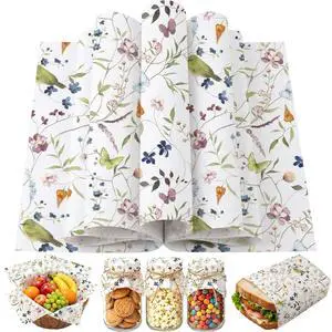 150 Pcs Spring Floral Bird Wax Paper Sheets for Food Deli, 9.8 x 8.3'' Watercolor Flower Bird Greaseproof Wrapping Paper for Sandwich Picnic Basket Liner Birthday Shower Party Supplies 150 Pcs Spring Floral Bird Wax Paper Sheets for Food Deli, 9.8 x 8.3'' Watercolor Flower Bird Greaseproof Wrapping Paper for Sandwich Picnic Basket Liner Birthday Shower Party Supplies