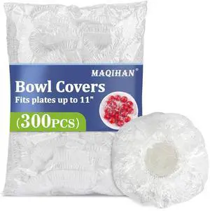300 Bowl Covers for Bread Proofing - Medium Plastic Wrap for Food | Stretch Elastic Food Cover For Outside, Reusable Shower Cap for Sourdough Bread Starter Basket, Baking Essentials Supplies 300 Bowl Covers for Bread Proofing - Medium Plastic Wrap for Food | Stretch Elastic Food Cover For Outside, Reusable Shower Cap for Sourdough Bread Starter Basket, Baking Essentials Supplies