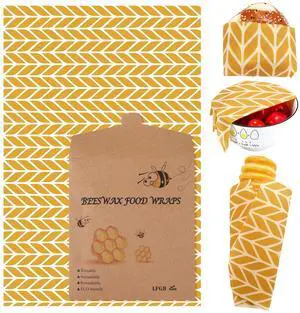 17 x 23 Inch Reusable Beeswax Food Wrap for Bread Sandwich Wrapper Beeswax Paper Organic Bowl Dishes Covers Sustainable Food Cheese Fruit Snacks Storage Containers Keeper (Fresh Style) 17 x 23 Inch Reusable Beeswax Food Wrap for Bread Sandwich Wrapper Beeswax Paper Organic Bowl Dishes Covers Sustainable Food Cheese Fruit Snacks Storage Containers Keeper (Fresh Style)