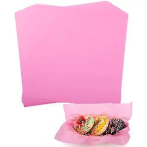 100 PCS Deli Paper Sheets 12 * 12 Inch, Food-grade Pure Color Greaseproof Paper Food Basket Liners for Sandwiches, Burgers, Fries Wrapping for Party, Festival and Outdoors - Pink 100 PCS Deli Paper Sheets 12 * 12 Inch, Food-grade Pure Color Greaseproof Paper Food Basket Liners for Sandwiches, Burgers, Fries Wrapping for Party, Festival and Outdoors - Pink