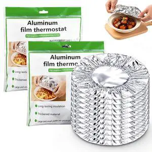 100 Pack Reusable Aluminum Foil Food Covers,Elastic Foil Bowl Covers for Bowls Plates Containers,Insulated Food Lids For Food For Picnic Takeout Leftovers Meal Prep BBQ Sandwich Burrito Outdoor Dining 100 Pack Reusable Aluminum Foil Food Covers,Elastic Foil Bowl Covers for Bowls Plates Containers,Insulated Food Lids For Food For Picnic Takeout Leftovers Meal Prep BBQ Sandwich Burrito Outdoor Dining