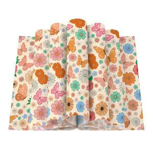 150 Pcs Cute Flower Butterfly Deli Paper Sheets, 8.7" x 9.5" Food Wrapping Paper for Sandwich, Burger, Cookie, Food Basket Liners for Picnic, Party, Wedding, Birthday, Bakery Supplies 150 Pcs Cute Flower Butterfly Deli Paper Sheets, 8.7" x 9.5" Food Wrapping Paper for Sandwich, Burger, Cookie, Food Basket Liners for Picnic, Party, Wedding, Birthday, Bakery Supplies