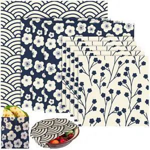 9 Pack Reusable Beeswax Wrap for Food Chinoiserie Beeswax Paper for Sourdough Bread Cheese Paper Wrapping Wax Cloth Food Wraps Bread Sandwich Wrapper 1 XL 3 Medium 5 S(Beige,Japanese) 9 Pack Reusable Beeswax Wrap for Food Chinoiserie Beeswax Paper for Sourdough Bread Cheese Paper Wrapping Wax Cloth Food Wraps Bread Sandwich Wrapper 1 XL 3 Medium 5 S(Beige,Japanese)