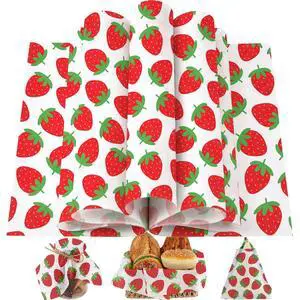 150 Sheets Strawberry Wax Paper for Food Deli, 9.8 x 8.3'' Preppy Strawberry Patterns Greaseproof Sandwich Wrapping Paper for Picnic Basket Liner Summer Birthday Party Supplies 150 Sheets Strawberry Wax Paper for Food Deli, 9.8 x 8.3'' Preppy Strawberry Patterns Greaseproof Sandwich Wrapping Paper for Picnic Basket Liner Summer Birthday Party Supplies
