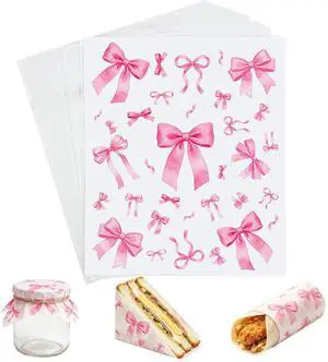 150Pcs Pink Bow Wax Paper - 9.8x8.3" Waterproof Greaseproof | Sandwich Burger Wrapping Sheets, Picnic Basket Liners, Kitchen Party Supplies, Food-Grade Safe for Deli Use, Oil-Proof Paper 150Pcs Pink Bow Wax Paper - 9.8x8.3" Waterproof Greaseproof | Sandwich Burger Wrapping Sheets, Picnic Basket Liners, Kitchen Party Supplies, Food-Grade Safe for Deli Use, Oil-Proof Paper