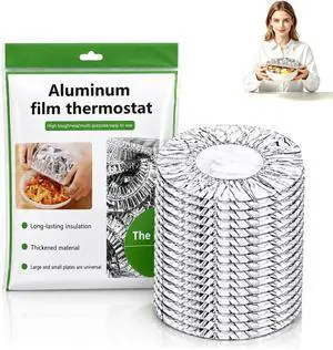 50PCS Reusable Aluminum Foil Food Covers, Home Dining Table & Food Container Aluminum Foil Heat-Retaining Cover, Universal Reusable Thermal Cover For Foods, Elastic Edges For Bowls & Plates 50PCS Reusable Aluminum Foil Food Covers, Home Dining Table & Food Container Aluminum Foil Heat-Retaining Cover, Universal Reusable Thermal Cover For Foods, Elastic Edges For Bowls & Plates