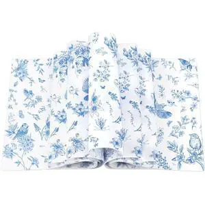 200 Pcs Blue Floral Wax Paper Sheet for Food Chinoiserie Bird | Deli Paper Waterproof Sandwich Wrapping Greaseproof Food Basket Liners for Picnic Party Kitchen Supply, 9.8 x 8.7inch 200 Pcs Blue Floral Wax Paper Sheet for Food Chinoiserie Bird | Deli Paper Waterproof Sandwich Wrapping Greaseproof Food Basket Liners for Picnic Party Kitchen Supply, 9.8 x 8.7inch