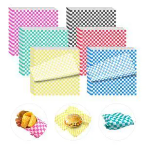 120 Sheets Variety Pack Checkered Dry Waxed Deli Paper Sheets 12x12 inch Paper Sandwich Paper Liners, Food Basket Liners Wax Paper Deli Wrap Wax Paper Sheets for Wrapping Bread and Sandwiches 120 Sheets Variety Pack Checkered Dry Waxed Deli Paper Sheets 12x12 inch Paper Sandwich Paper Liners, Food Basket Liners Wax Paper Deli Wrap Wax Paper Sheets for Wrapping Bread and Sandwiches