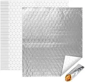 100 Pcs Insulated Aluminum Foil Sandwich Wrap Sheets, 14" x 16" | Non-Stick, Pre-Cut, Waterproof & Grease-Resistant, Heat Retains Food Freshness, for Burger, Burrito, Hot Dog 100 Pcs Insulated Aluminum Foil Sandwich Wrap Sheets, 14" x 16" | Non-Stick, Pre-Cut, Waterproof & Grease-Resistant, Heat Retains Food Freshness, for Burger, Burrito, Hot Dog