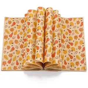150 Pcs 150 Pcs Fall Wax Paper Sheet, Pumpkin,Maple Leaf,Gourd,Acorn | Autumn Food Wrap Grease Resistant Liners, Thanksgiving Waterproof Wrapping Tissue, Food Picnic Paper for Kitchen 150 Pcs 150 Pcs Fall Wax Paper Sheet, Pumpkin,Maple Leaf,Gourd,Acorn | Autumn Food Wrap Grease Resistant Liners, Thanksgiving Waterproof Wrapping Tissue, Food Picnic Paper for Kitchen