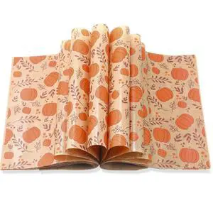 150 Pcs 150 Pcs Fall Wax Paper Sheet, Pumpkins | Autumn Food Wrap Grease Resistant Liners, Thanksgiving Waterproof Wrapping Tissue, Food Picnic Paper for Kitchen 150 Pcs 150 Pcs Fall Wax Paper Sheet, Pumpkins | Autumn Food Wrap Grease Resistant Liners, Thanksgiving Waterproof Wrapping Tissue, Food Picnic Paper for Kitchen