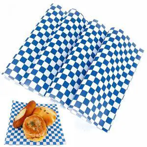 200 Pcs Wax Paper Sheets for Food Deli Wrap Paper Sheets 8.5x8.5"Food Basket Liners Checkered Square Sandwich Wraps for Burgers Bread Restaurant Barbecue Picnic(Blue) 200 Pcs Wax Paper Sheets for Food Deli Wrap Paper Sheets 8.5x8.5"Food Basket Liners Checkered Square Sandwich Wraps for Burgers Bread Restaurant Barbecue Picnic(Blue)