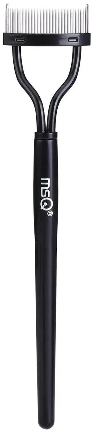 Eyelash Comb Eyelash Separator Tool Arc Designed Lash Brush Separator With Cover Lash Comb for Eye Makeup Brush Mascara Clump Remover Black (Includes a Mascara Wand) Eyelash Comb Eyelash Separator Tool Arc Designed Lash Brush Separator With Cover Lash Comb for Eye Makeup Brush Mascara Clump Remover Black (Includes a Mascara Wand)