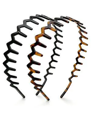 Headbands for Women, Non-Slip Comb Wavy Headbands with Teeth | Slick-Back Fashion Accessories,Comfortable Hairbands, Black & Tortoise Cellulose Acetate, Ideal Gifts for Women, 2 pcs Headbands for Women, Non-Slip Comb Wavy Headbands with Teeth | Slick-Back Fashion Accessories,Comfortable Hairbands, Black & Tortoise Cellulose Acetate, Ideal Gifts for Women, 2 pcs