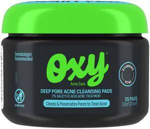 Deep Pore Acne Facial Cleansing Pads, Maximum Strength 2% Salicylic Acid Stubborn Acne Treatment, Fights Breakouts, Exfoliates, Unclogs, Treats Blackheads, Dermatologist Recommended, 55 Pads Deep Pore Acne Facial Cleansing Pads, Maximum Strength 2% Salicylic Acid Stubborn Acne Treatment, Fights Breakouts, Exfoliates, Unclogs, Treats Blackheads, Dermatologist Recommended, 55 Pads