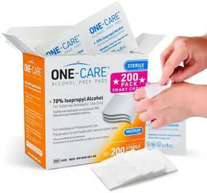 70% Alcohol Prep Pads, Medium, Individually Wrapped, 2-Ply, Sterile, 200/bx | Easy-open, leak-proof pouch prevents premature dry-out. Soft pad for gentle cleansing. Effective antiseptic protection. 70% Alcohol Prep Pads, Medium, Individually Wrapped, 2-Ply, Sterile, 200/bx | Easy-open, leak-proof pouch prevents premature dry-out. Soft pad for gentle cleansing. Effective antiseptic protection.